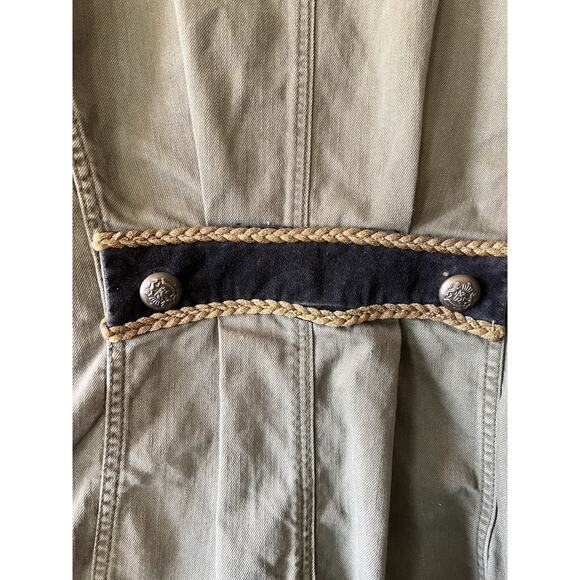 Free People Military-style Passenger Jacket Small Moss Green Fashion Long Coat - Picture 11 of 16